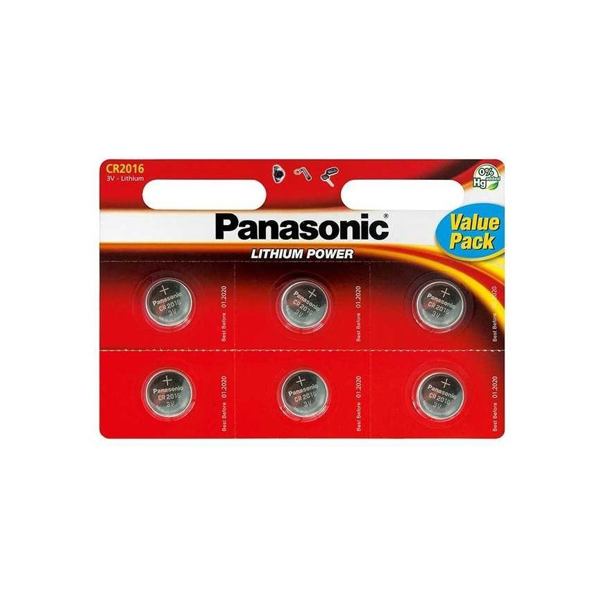 Batteries Panasonic CR-2016EL/6BP 1pc – 3