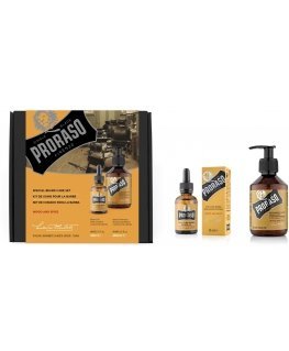 Proraso Duo Pack Wood & Spice Beard Oil & Shampoo Beard care set, 1pc