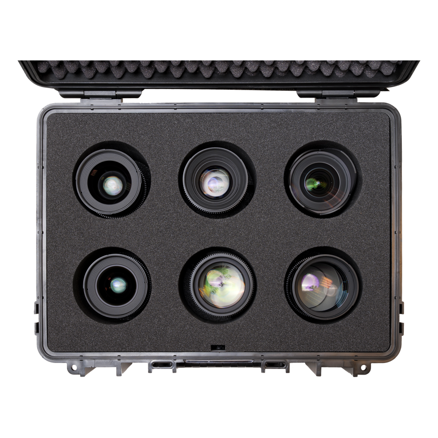 BW Outdoor Cases Type 5000 case w/ custom made foam for iki 6 Samyang VDSLR MKII cinema lens – 2