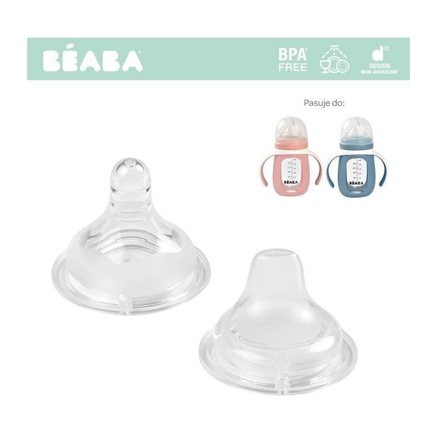 BEABA REPLACEMENT TEASES (2 PCS.) FOR TRAINING BOTTLE-DRIPPING BOTTLE 2IN1, 210 ML – 2