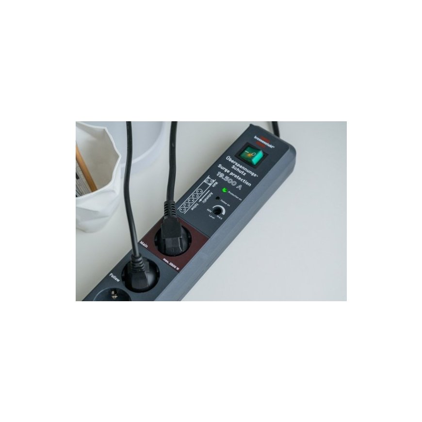 Brennenstuhl 1159490966 power extension 3 m 6 AC outlet(s) Indoor Anthracite – 3