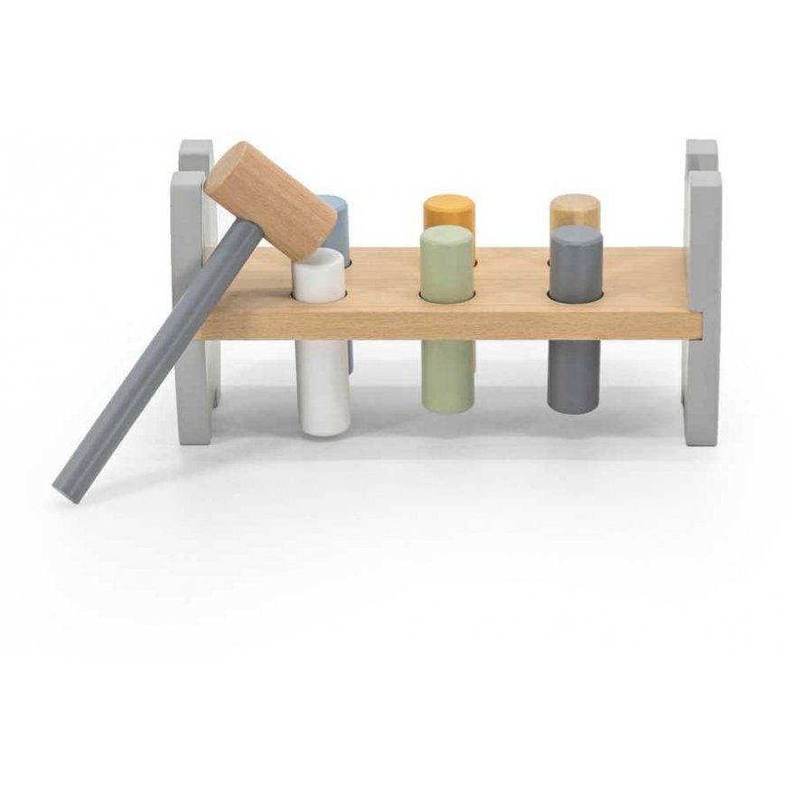 Viga Toys Viga Polarb Wooden Piercer with Hammer Montessori Penguins – 2