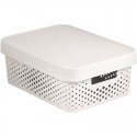 Recycled box with lid Infinity Recycled 11L 36x27x14cm white Recycled box with lid Infinity Recycled 11L 36x27x14cm white