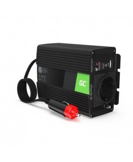 Green Cell INV29 strāvas adapteris & pārveidotājs Iekštelpu/āra 150 W Melns
