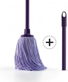 Mop with microfibry tip and handle Mery
