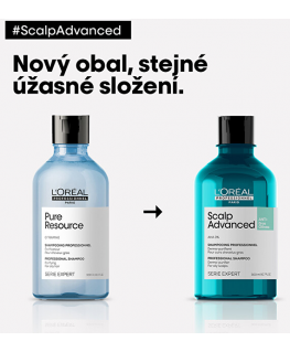 Valomasis šampūnas riebiems plaukams L‘oreal Professionnel Scalp Advanced Anti - Oiliness Šampūnas 300ml