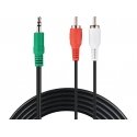 Sandberg MiniJack-M-2xRCA-M 2 m Sandberg MiniJack-M-2xRCA-M 2 m