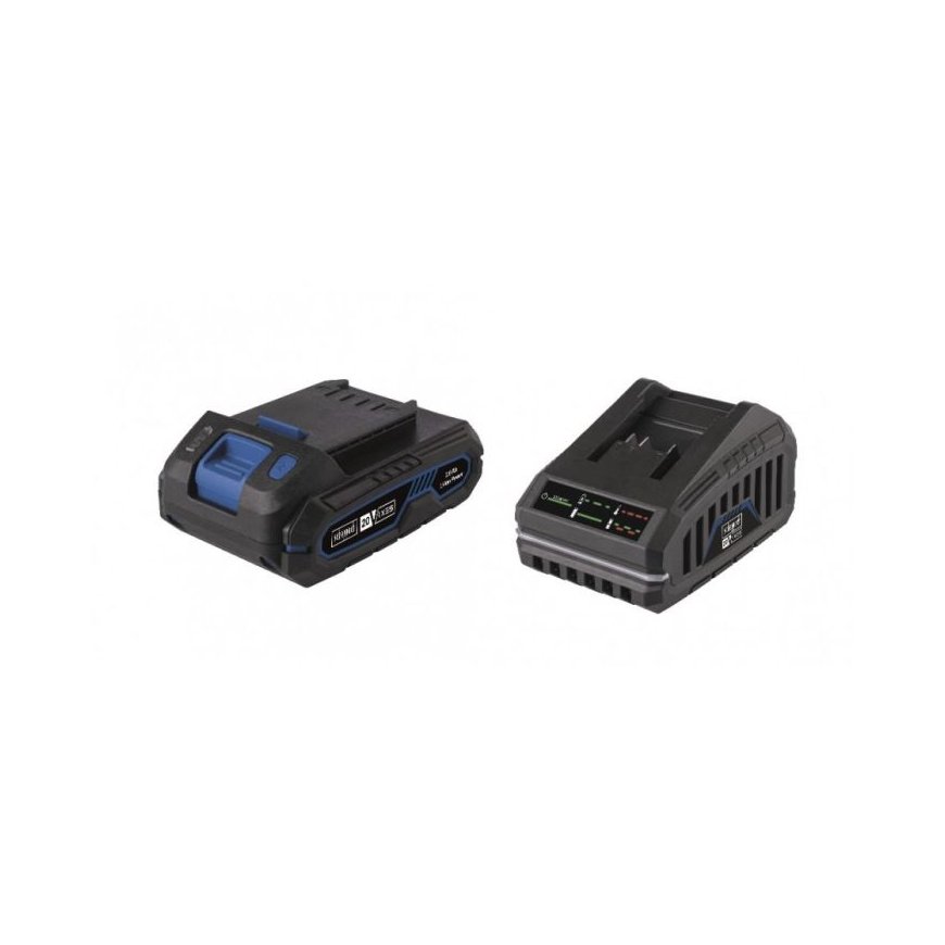 Komplekt SBSK2.0 Starterkit 1: 2,0Ah aku + 2,4A laadija, Scheppach – 2