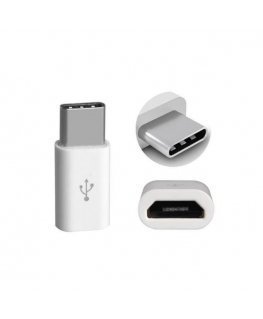 Mocco Universal Adapter Micro USB to USB Type-C Connection White (EU Blister)