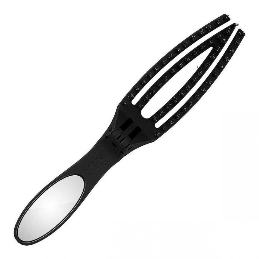 Sulankstomas šepetys plaukams Olivia Garden Folding On The Go Smooth & Style, kombinuoti šereliai, su veidrodėliu – 3