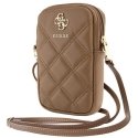 Guess Torebka GUWBZPSQSSGW brązowy|brown Zip Quilted 4G Guess Torebka GUWBZPSQSSGW brązowy|brown Zip Quilted 4G