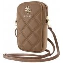 Guess Torebka GUWBZPSQSSGW brązowy|brown Zip Quilted 4G Guess Torebka GUWBZPSQSSGW brązowy|brown Zip Quilted 4G