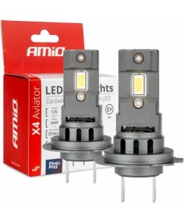 Żarówki samouke led series x4 aviator h7 6500k canbus amio-03764