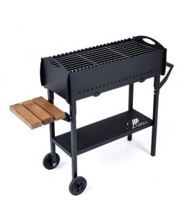 Dm_Grill Bbq Expert Barbecue 73x30x85 cm, with shelf and wheels, metal thickness 3mm