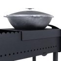 Dm_Grill Bbq Expert Barbecue 73x30x85 cm, with shelf and wheels, metal thickness 3mm Dm_Grill Bbq Expert Barbecue 73x30x85 cm, with shelf and wheels, metal thickness 3mm