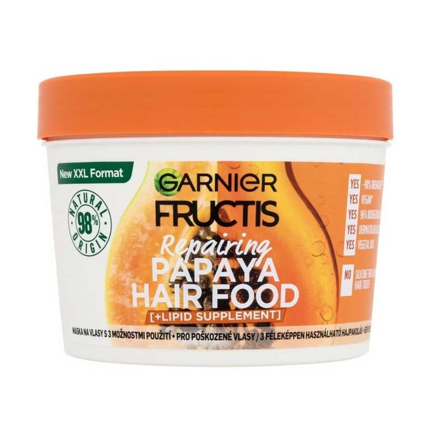 Garnier Fructis Hair Food Papaya Repairing Mask Hair mask for women, 400 ml