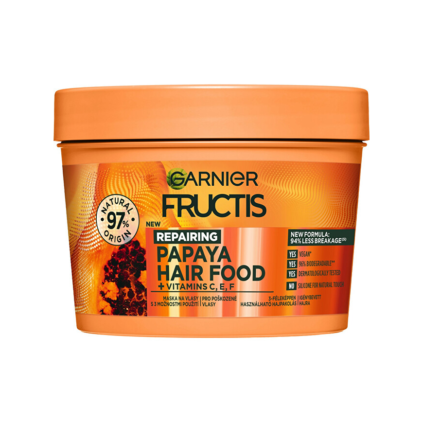 Garnier Fructis Hair Food Papaya Repairing Mask Hair mask for women, 400 ml – 3