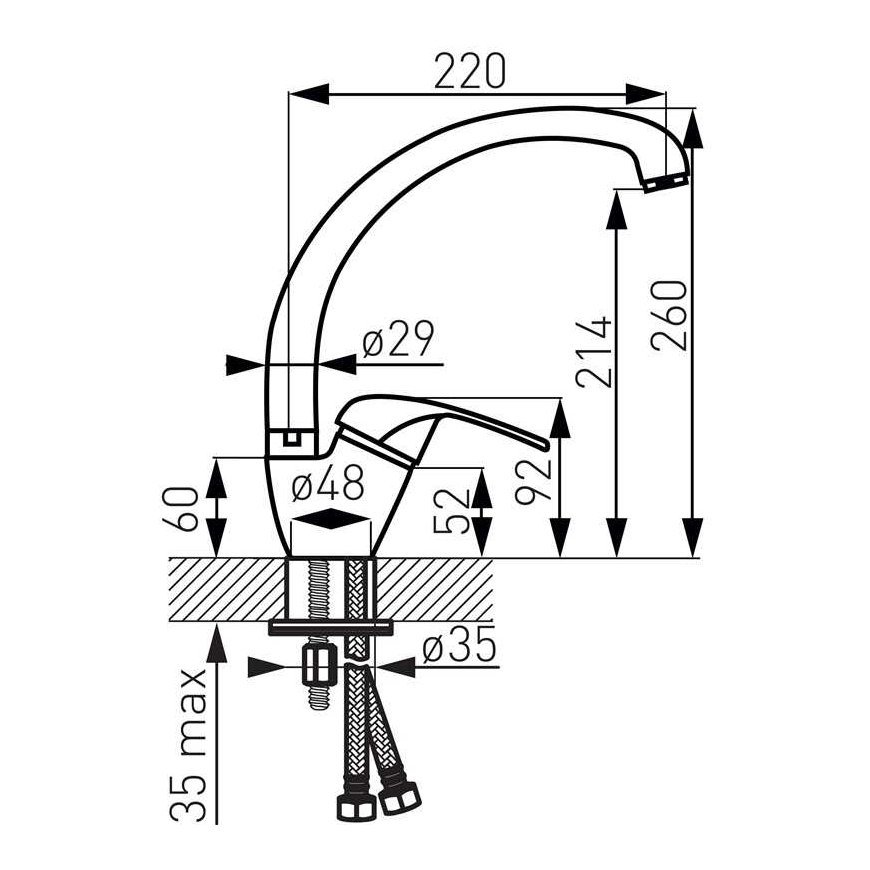Ferro Kitchen faucet Elba BEL4A – 2