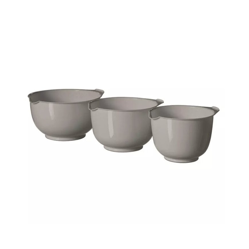 Mixing bowl set 3pcs 1,5+2+2,5L light grey