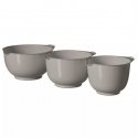 Mixing bowl set 3pcs 1,5+2+2,5L light grey