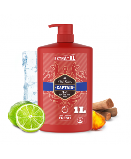 Old Spice Captain Dušo Želė Ir Šampūnas Vyrams, 1000 ml