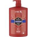Old Spice Captain Shower Gel and Shampoo for Men, 1000 ml Old Spice Captain Shower Gel and Shampoo for Men, 1000 ml