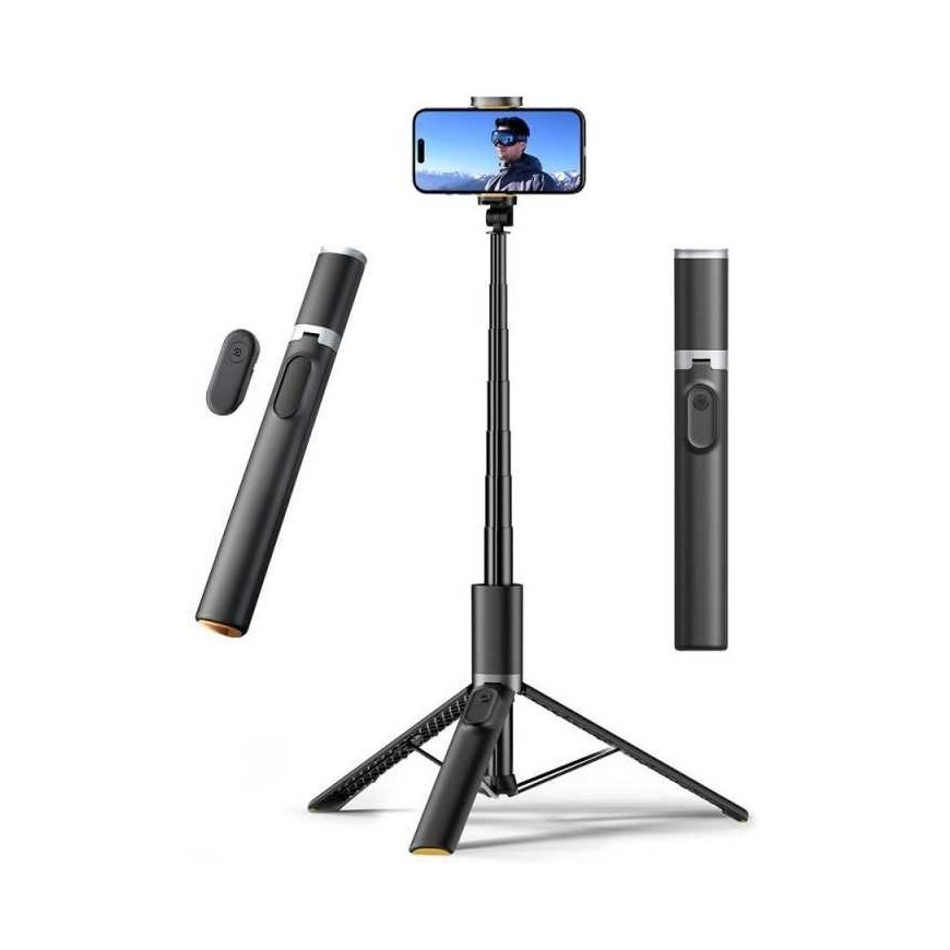 Dėklas Tech-Protect Selfie Stick Tripod L08S, juodas – 2