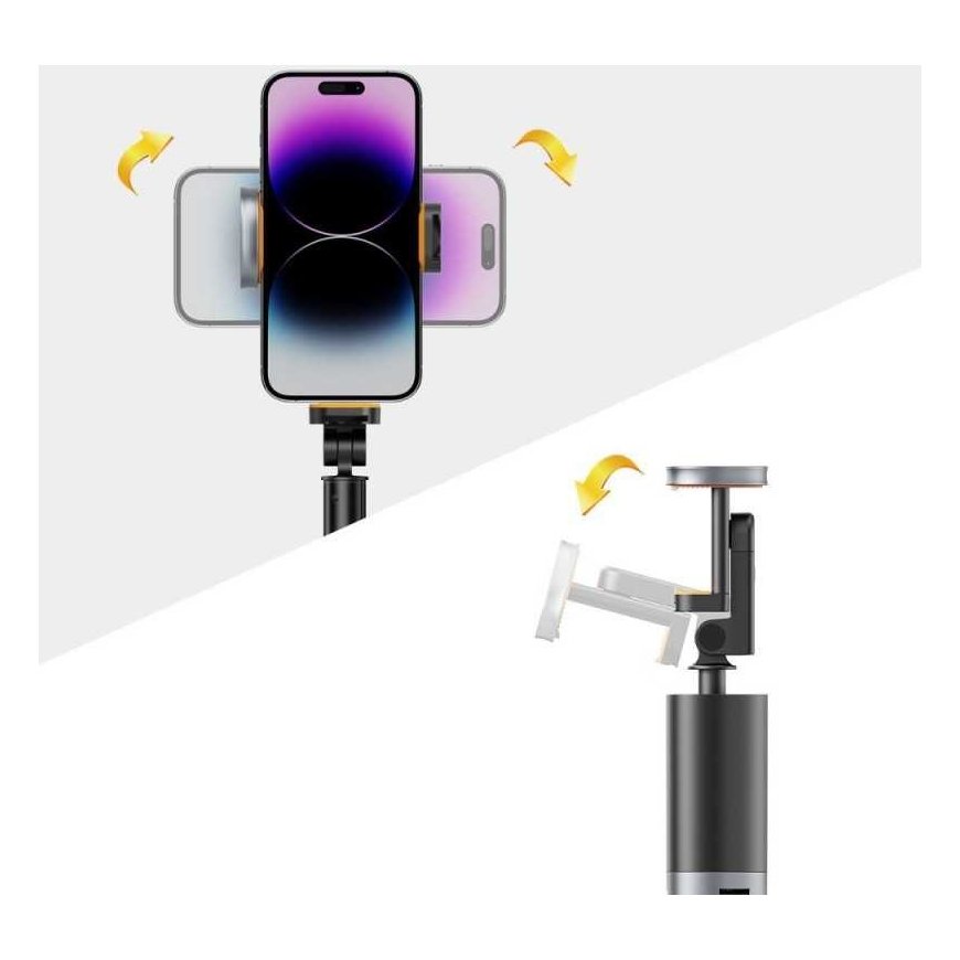Dėklas Tech-Protect Selfie Stick Tripod L08S, juodas – 3