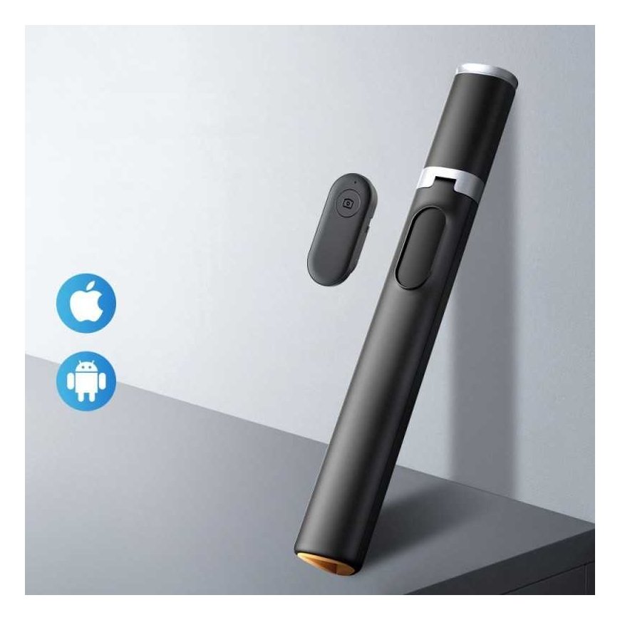 Dėklas Tech-Protect Selfie Stick Tripod L08S, juodas – 5