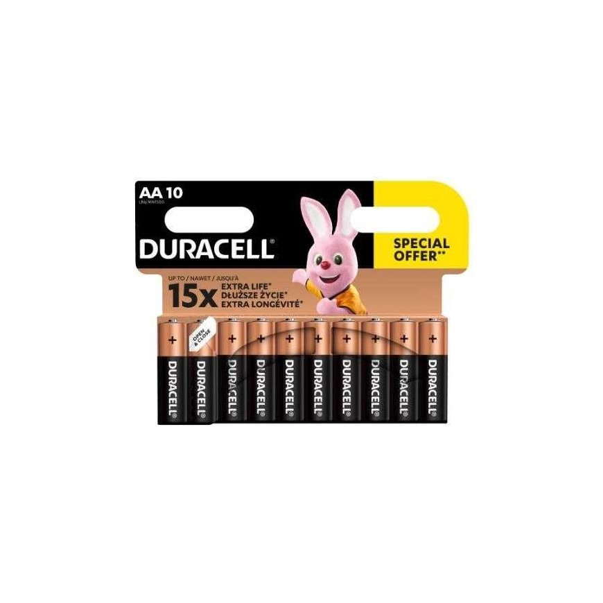 Elements DURACELL AA/LR06, 1.5V, 10 pcs.