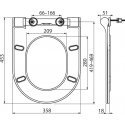 WC cover Ravak, Uni Chrome Slim WC cover Ravak, Uni Chrome Slim