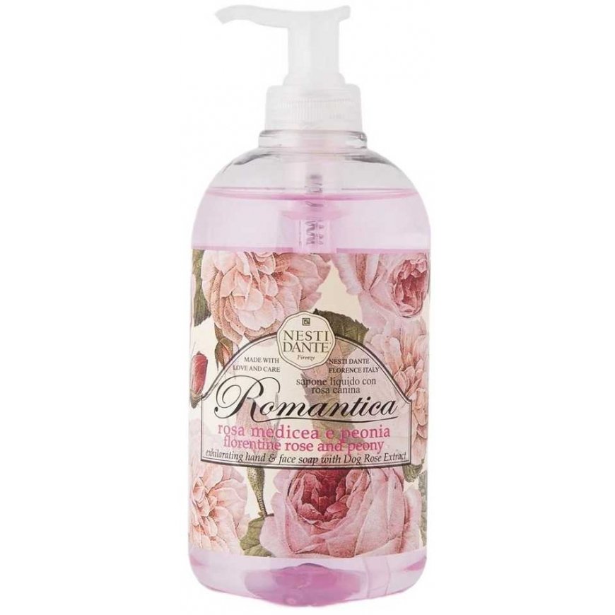 Dante Romantica orzeźwiające soap w płyne Rose & Peony 500ml