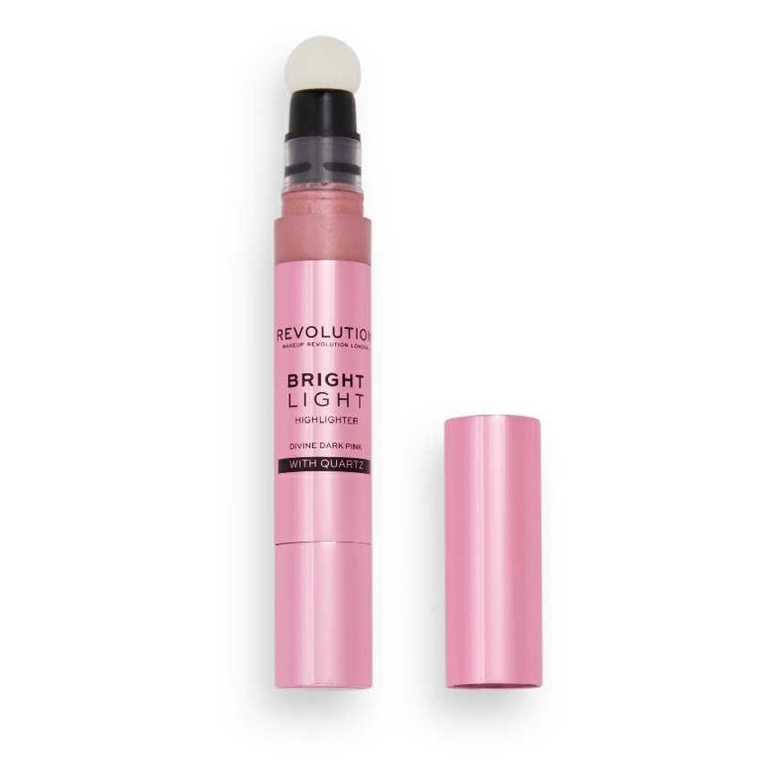 Makeup revolution Bright Light Liquid Highlighter rozświetlacz w płynie Divine Dark Rožinė 3ml