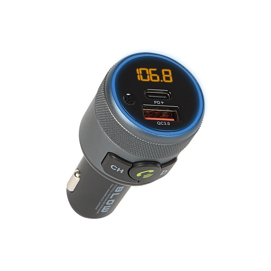 Transmiter FM Bluetooth5.1 + QC3.0 + PD 24W
