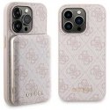 Dėklas Rinkinys Guess GUBPM5P14L4GEMGP iPhone 14 Pro 6.1" hardcase + Powerbank 5000mAh MagSafe rožinis/pink 4G Metal Logo