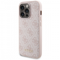Case Set Guess GUBPM5P14L4GEMGP iPhone 14 Pro 6.1" hardcase + Powerbank 5000mAh MagSafe pink/pink 4G Metal Logo