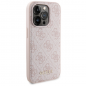 Case Set Guess GUBPM5P14L4GEMGP iPhone 14 Pro 6.1" hardcase + Powerbank 5000mAh MagSafe pink/pink 4G Metal Logo
