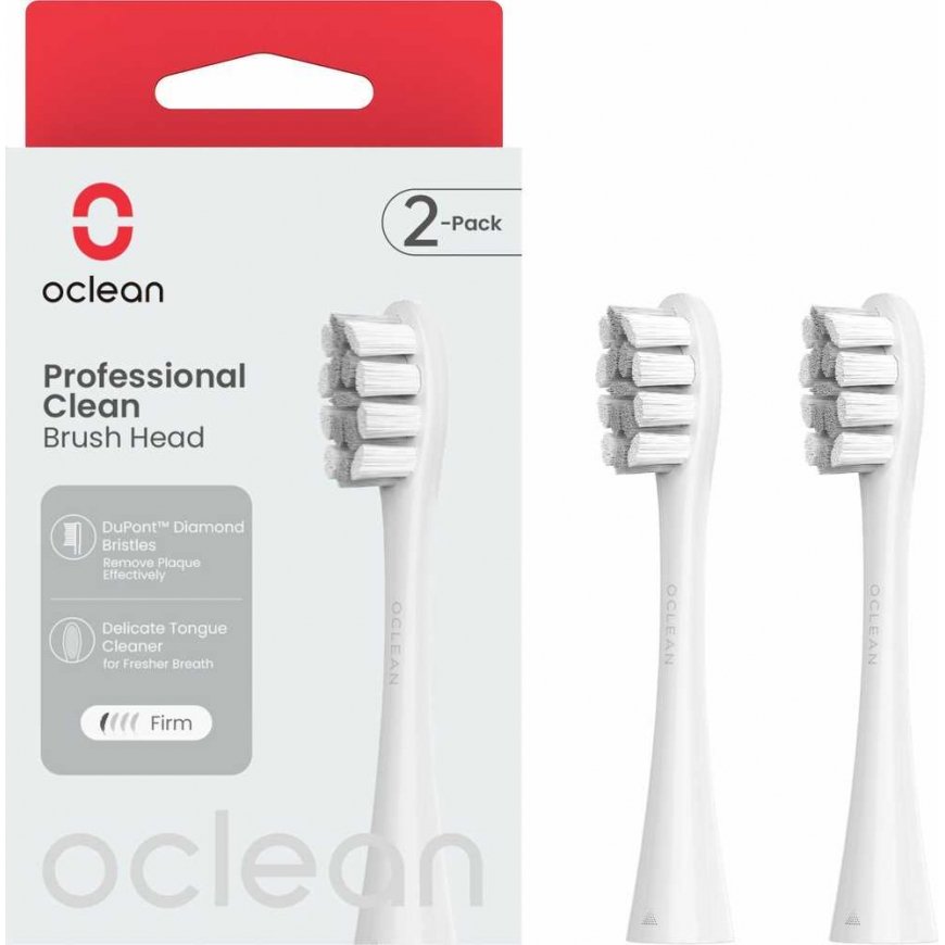 Dantų šepetėlis Oclean Professional Clean Šepetėlio galvutė P1C10 Pilkas 2pcs (Pilkas) – 2