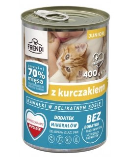 FRENDI Junior with Chicken chunks in delicate sauce - wet cat food - 400g