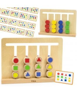 Viga Toys VIGA puzzle game Recreate Montessori colors and shapes