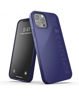 SuperDry Snap iPhone 12|12 Pro Compostab le granatowy|navy 42627