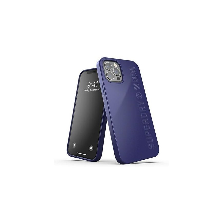 SuperDry Snap iPhone 12|12 Pro Compostab le granatowy|navy 42627