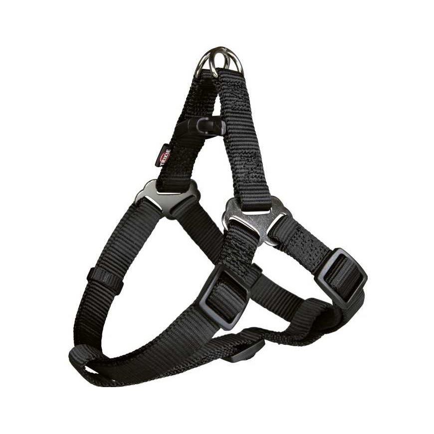 TRIXIE Premium One Touch braces, M 50-65cm/20mm, black – 3