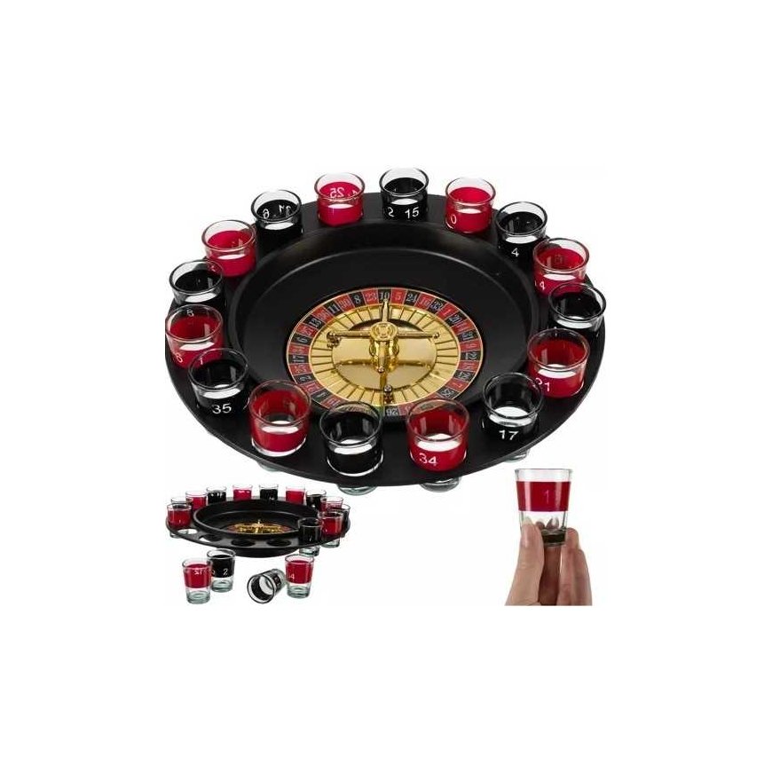 Malatec Party roulette game + glasses 16 pcs