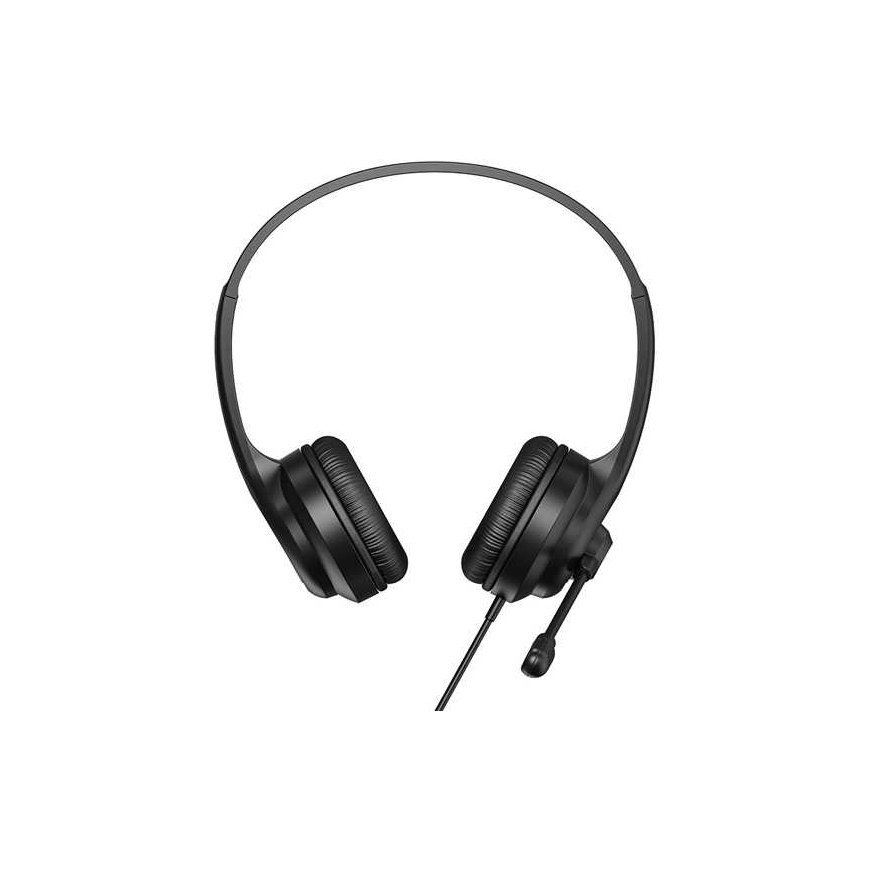 Marvo HP1001, headphones with microphone, volume control, black, 2 x 3.5 mm Jack – 2