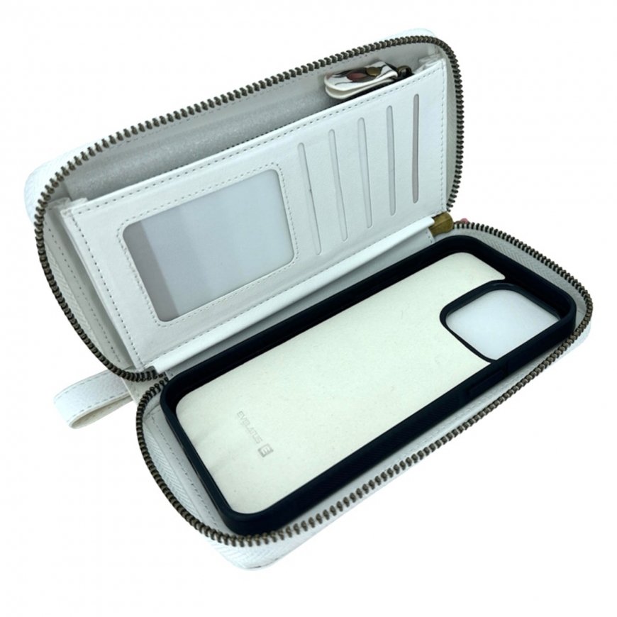 Evelatus Eco Leather Zipper Wallet with Magnetic Phone Fixation – 4