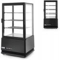 Šaldytuvas Arktic Šaldoma konditerijos vitrina, 3 lentynos, 68L LED - juoda Šaldytuvas Arktic Šaldoma konditerijos vitrina, 3 lentynos, 68L LED - juoda