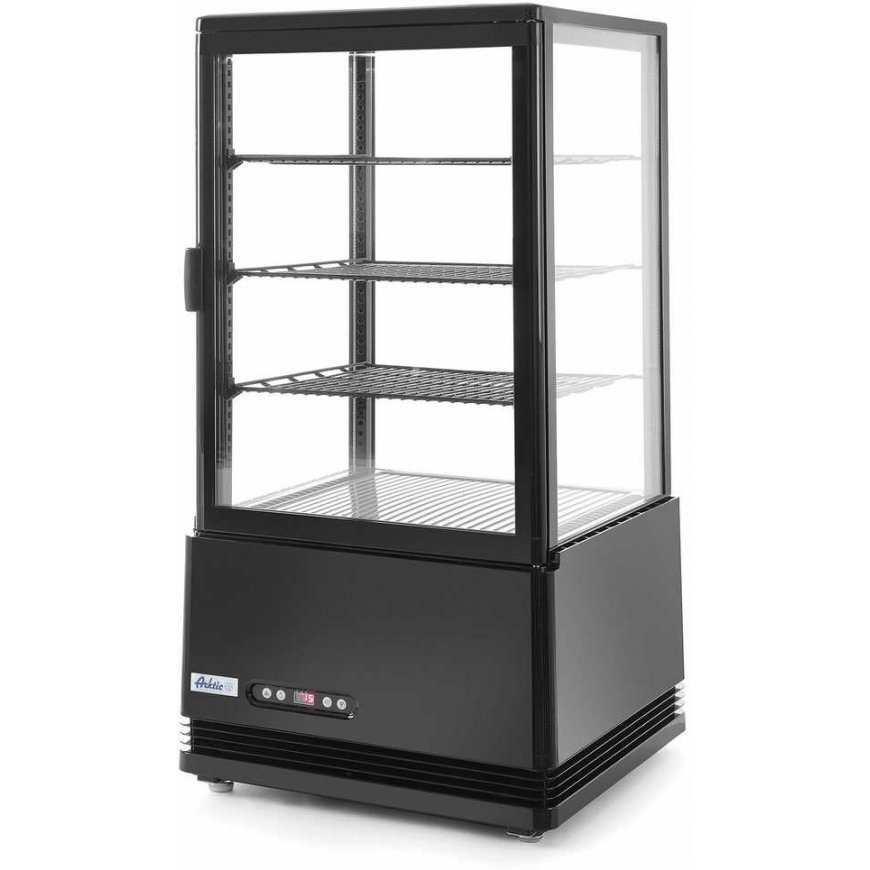 Šaldytuvas Arktic Šaldoma konditerijos vitrina, 3 lentynos, 68L LED - juoda – 2