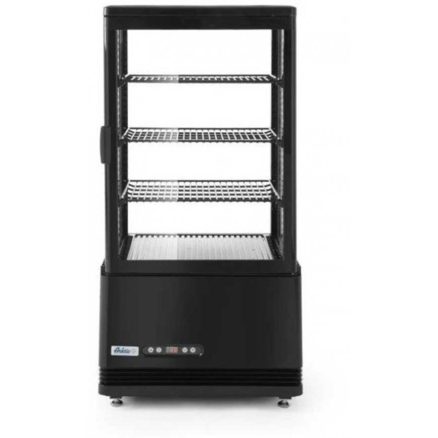 Refrigerator Arktic Refrigerated confectionery showcase, 3 shelves, 68L LED - black – 3