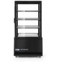 Šaldytuvas Arktic Šaldoma konditerijos vitrina, 3 lentynos, 68L LED - juoda Šaldytuvas Arktic Šaldoma konditerijos vitrina, 3 lentynos, 68L LED - juoda